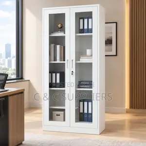 Glass-Door Steel Filing Cabinet
