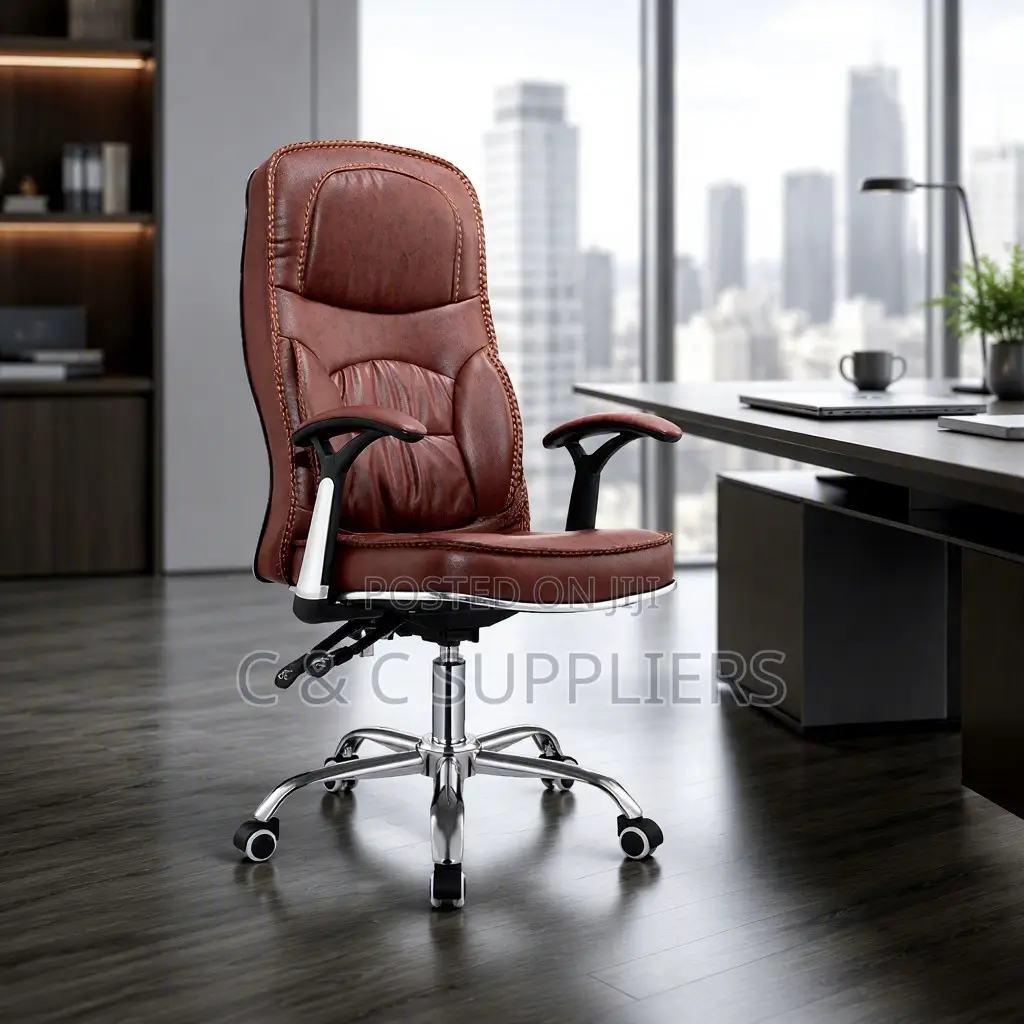 Brown Generic Swivel Conference Chair