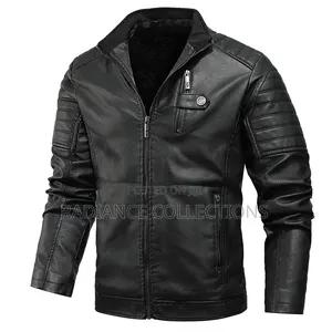 Men Warm Fur Leather Jackets