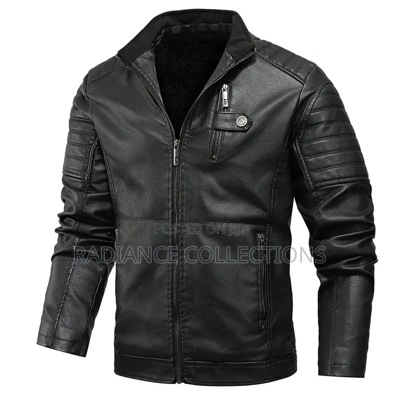Men Warm Fur Leather Jackets