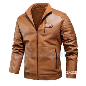 Men Warm Fur Leather Jackets