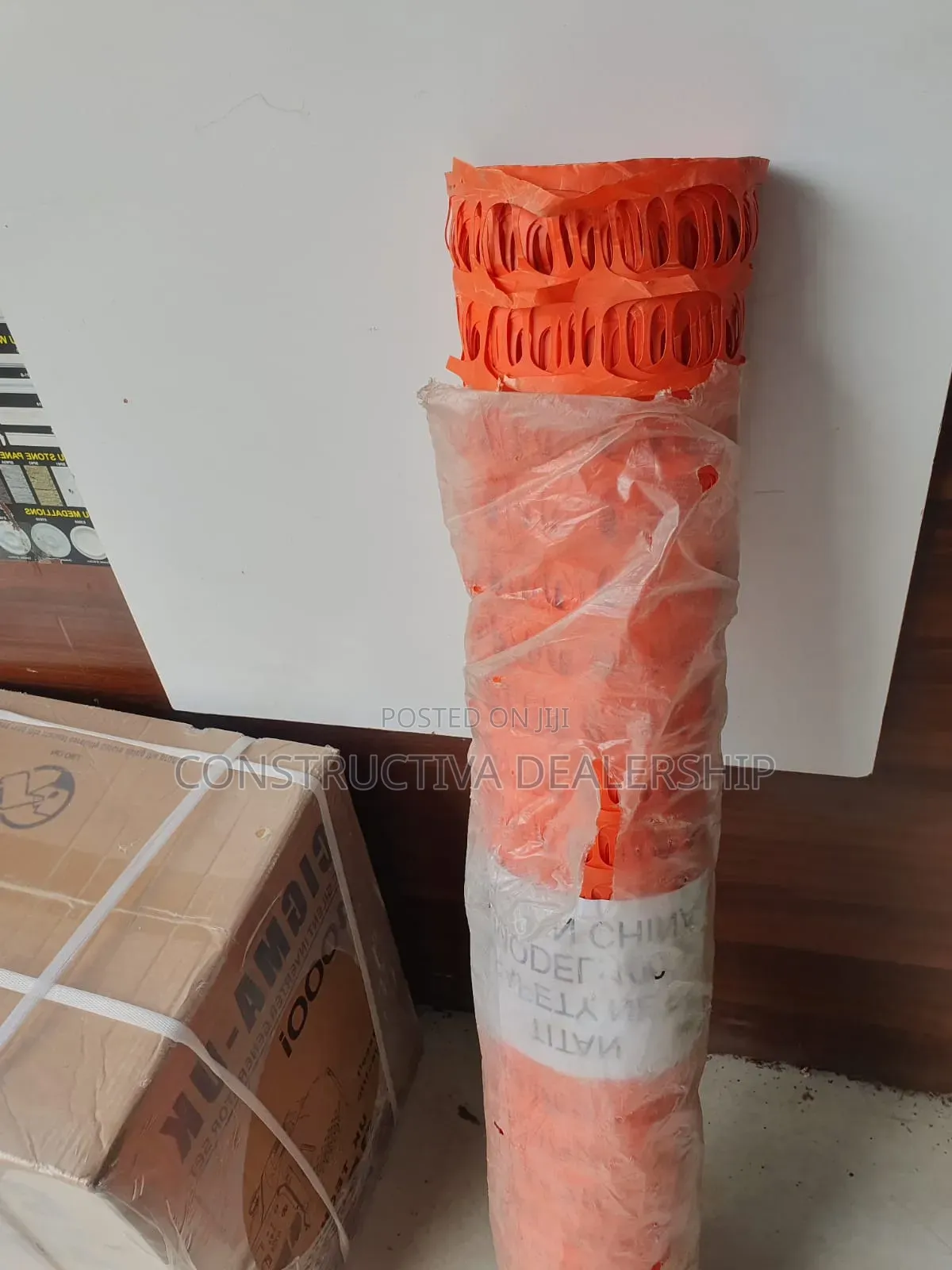 Orange Safety Barrier Net