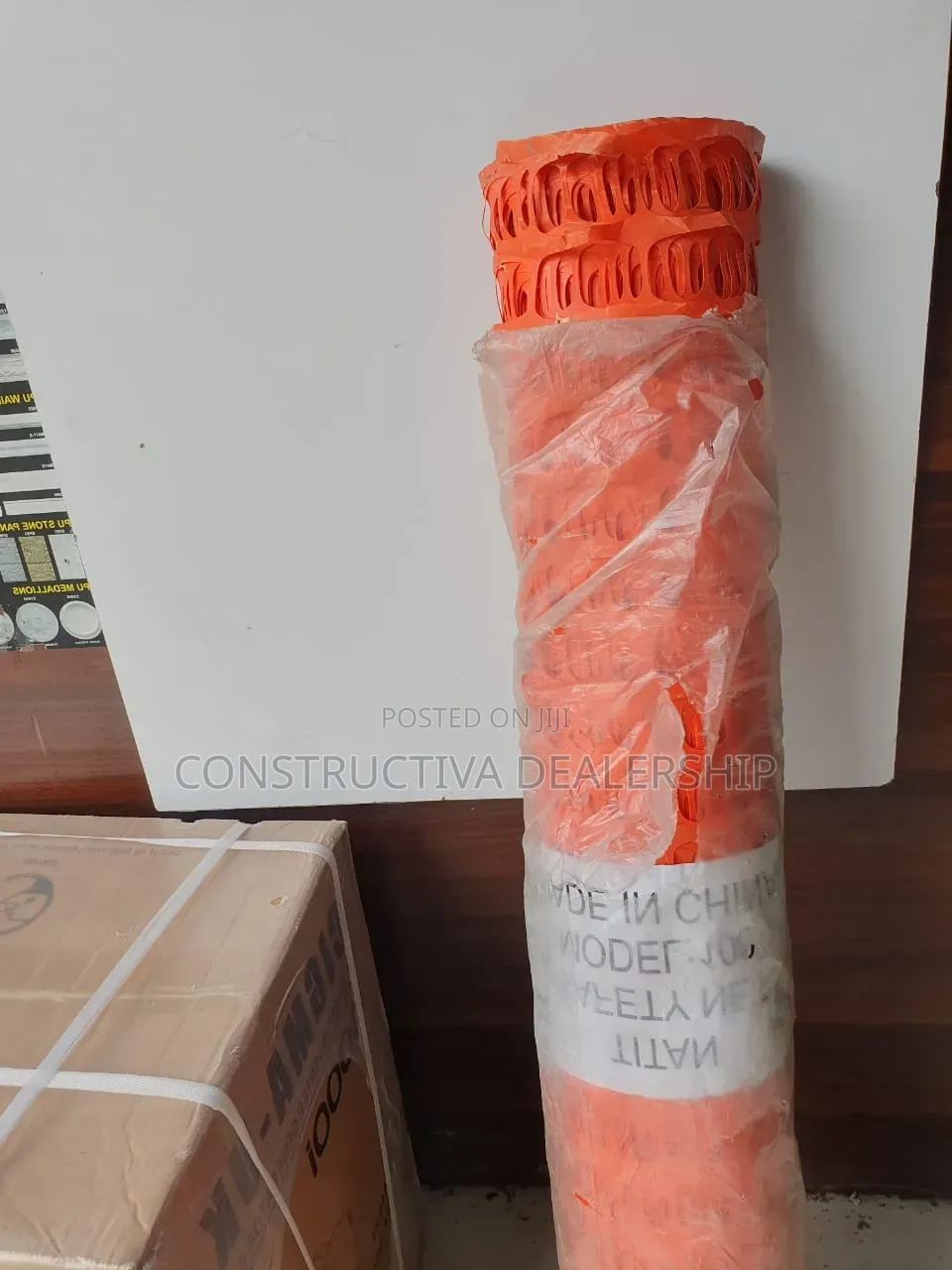 Orange Safety Barrier Net