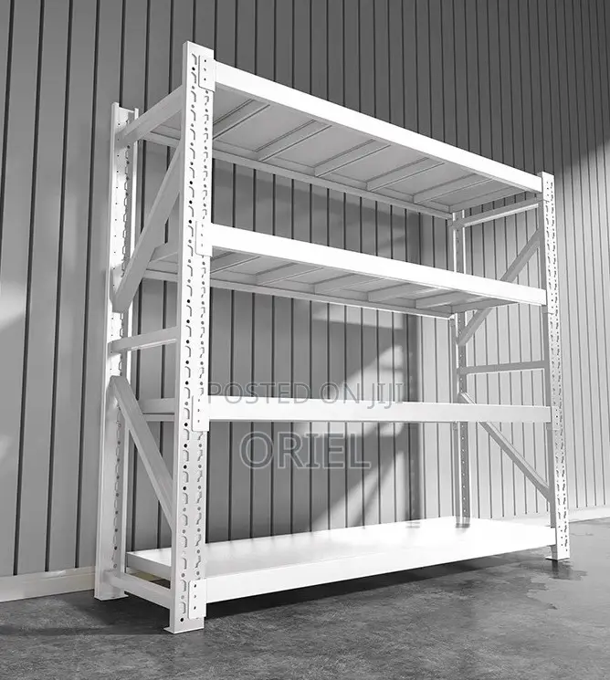 5-Tier Heavy-Duty Metal Rack – Adjustable Storage Shelving Unit