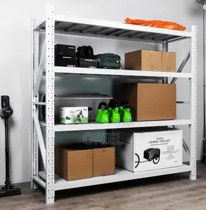 5-Tier Heavy-Duty Metal Rack – Adjustable Storage Shelving Unit