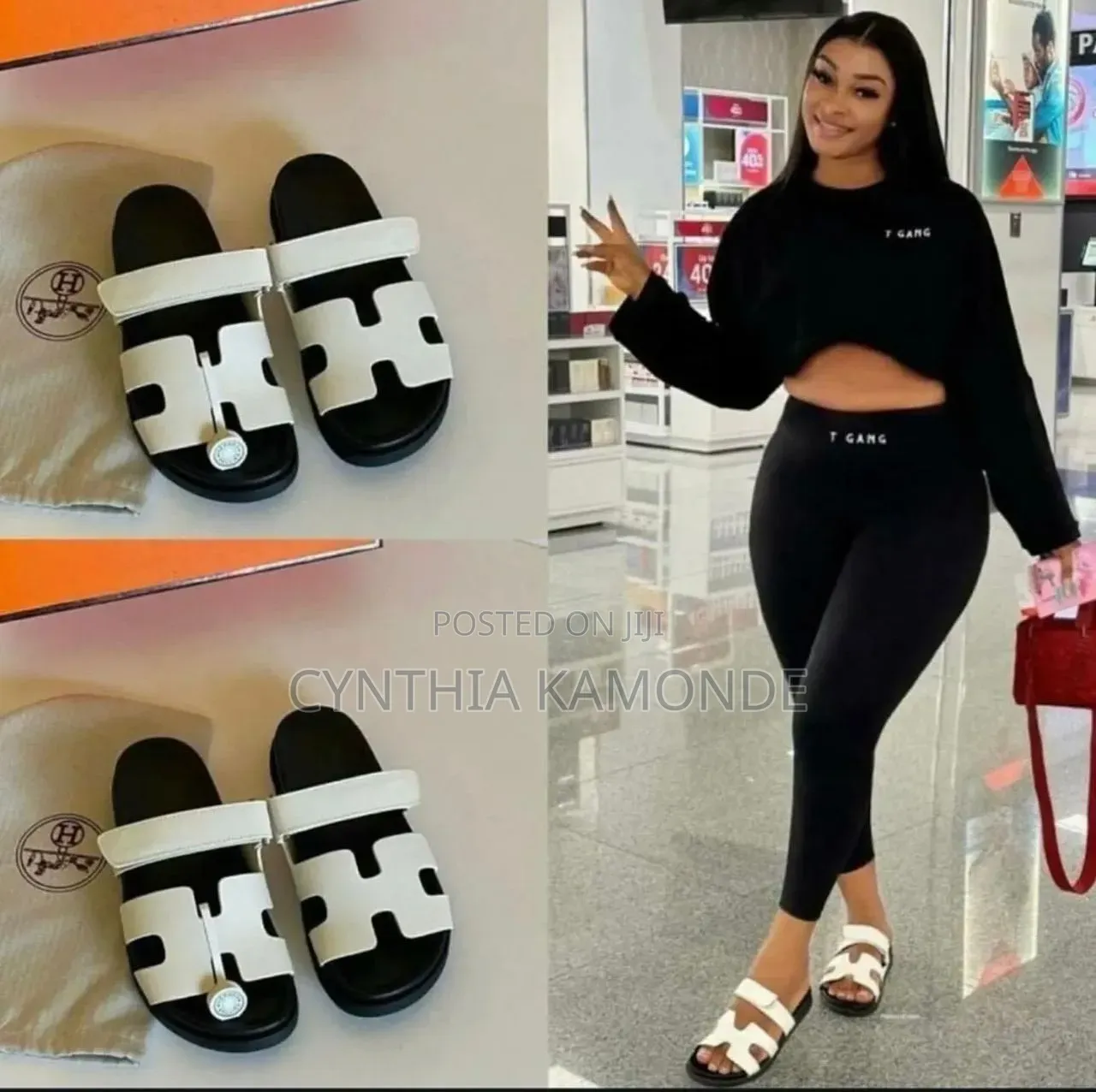 Original Hermes Sandals Bag and Boxed