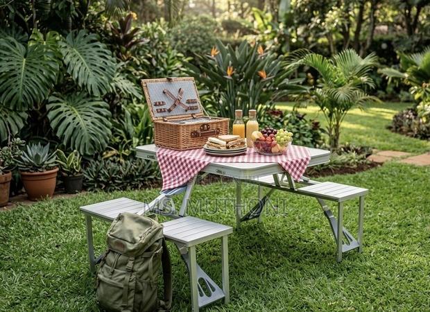 Aluminum Suitcase Outdoor Table Set