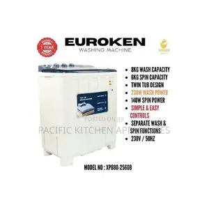 Euroken 8Kg Twin Tub Washing Machine