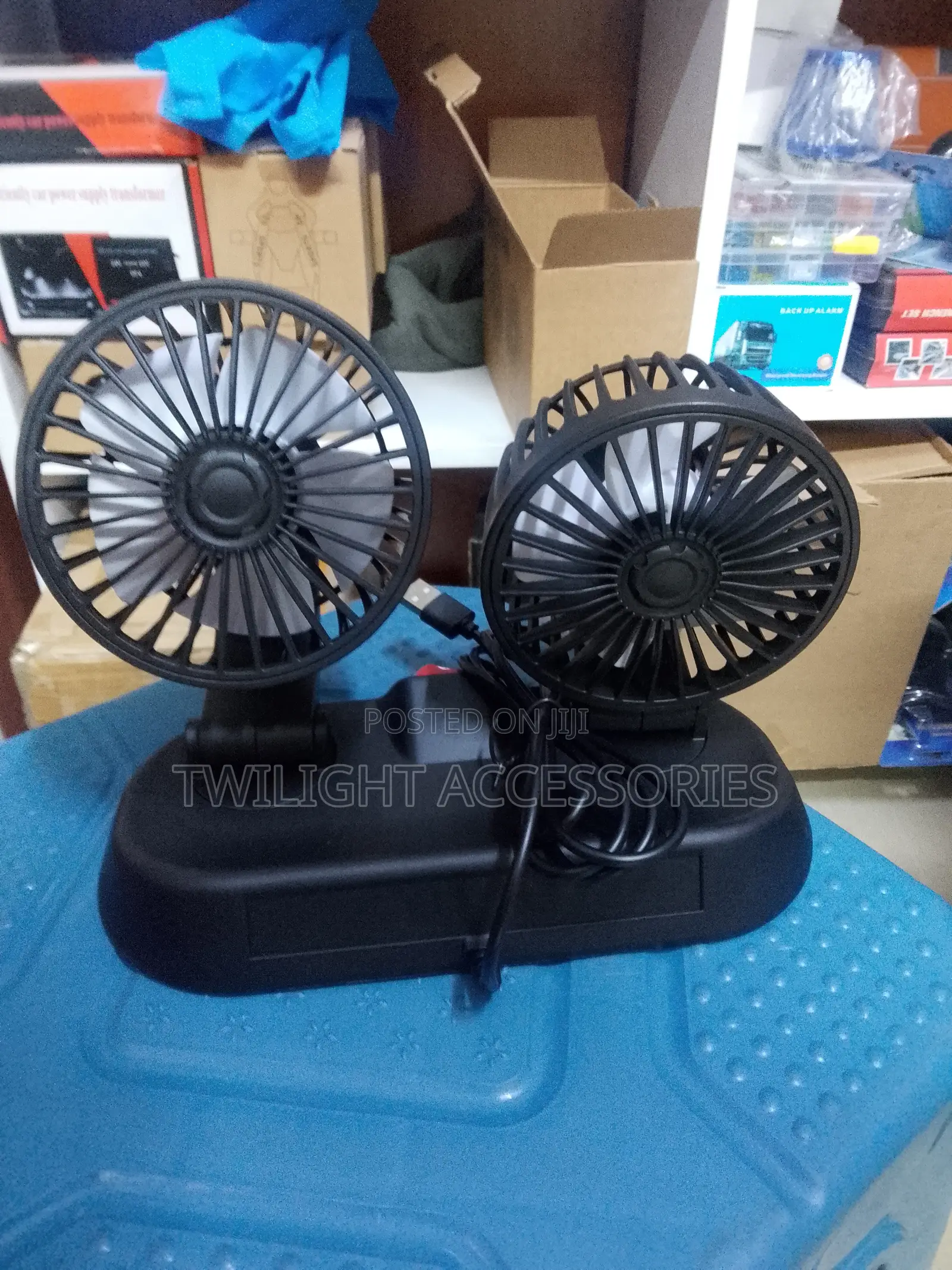 Car Dual Dashboard Fan
