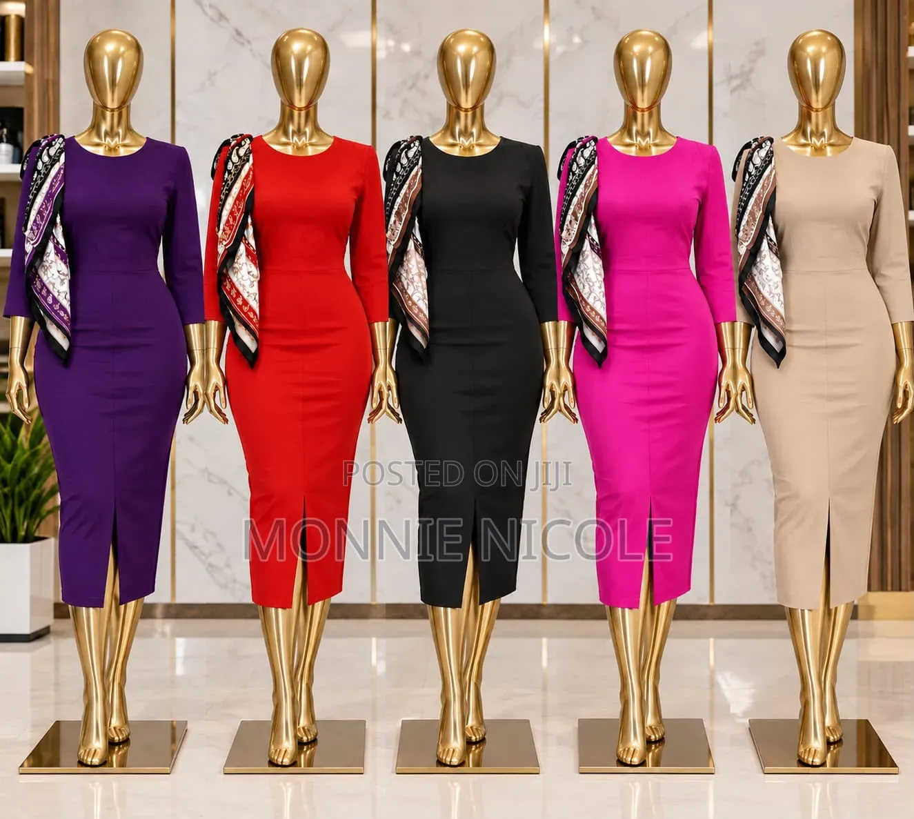 Elegant High Quality Cotton Dress. Corporate Wear