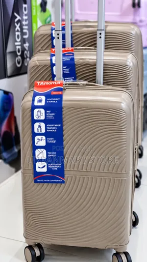 3 in 1 Unbreakable Rubber Suitcase Set Size - Large Capacity