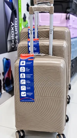 3 in 1 Unbreakable Rubber Suitcase Set Size - Large Capacity
