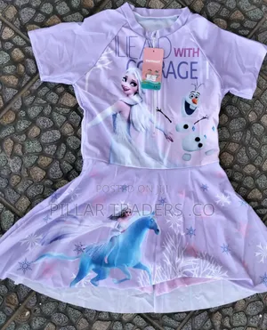 Girls' Frozen Elsa Olaf One-Piece Swimsuit (2XL)