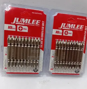 Jumlee 10-Piece Professional Magnetic Double-Ended PH2 Bit Set