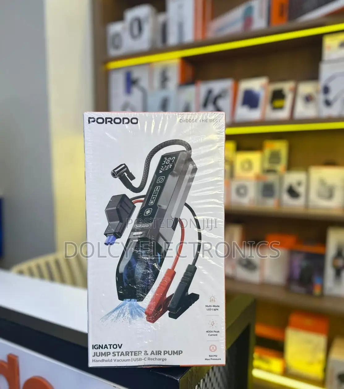 Porodo Ignatov Jump Starter Air Pump
