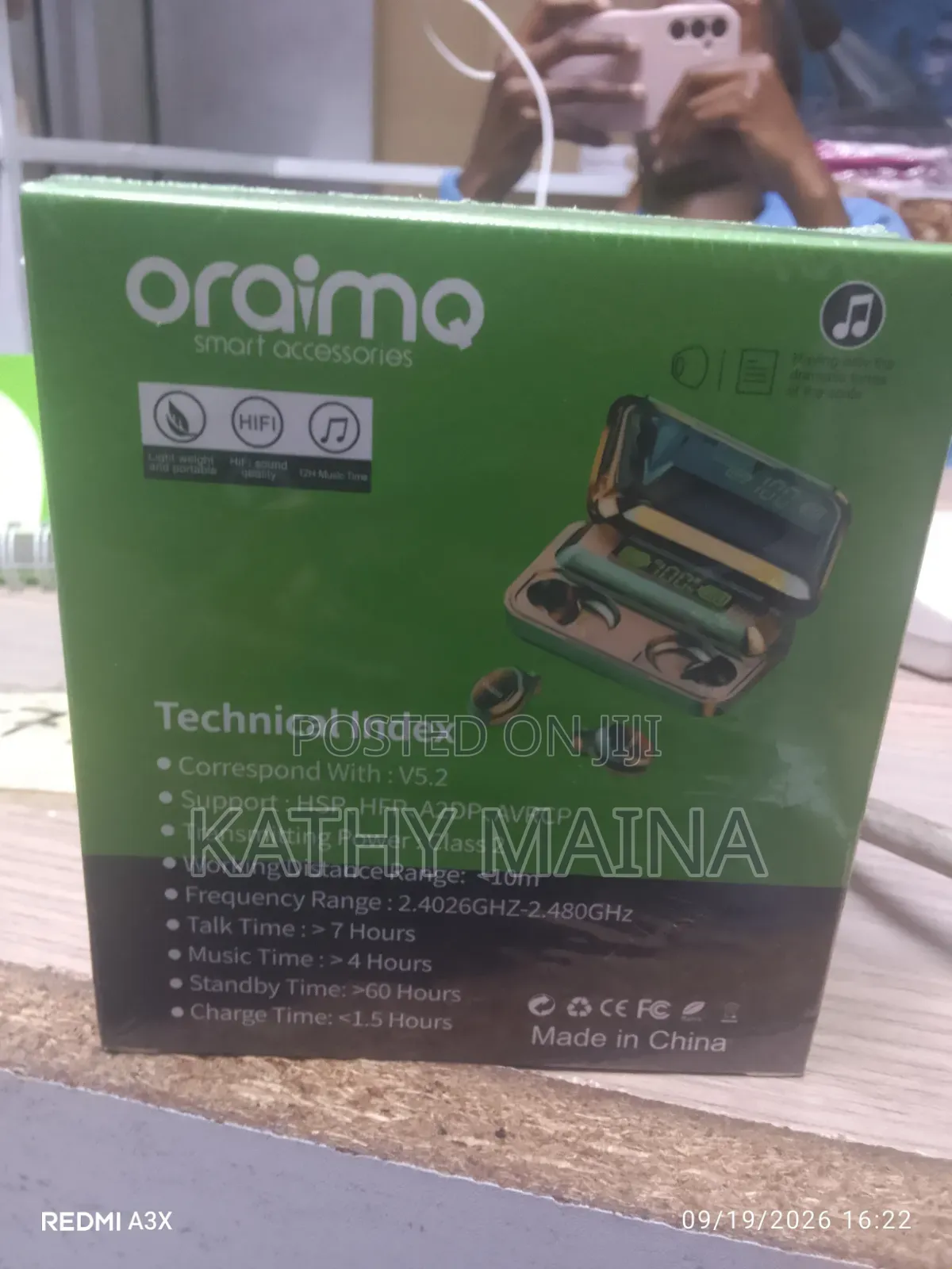 Oraimo Earpods,True -Wireless Free Pods, Superior Sound Air F9 Pro +.