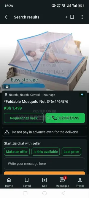 *Foldable Mosquito Net 3*6/4*6/5*6