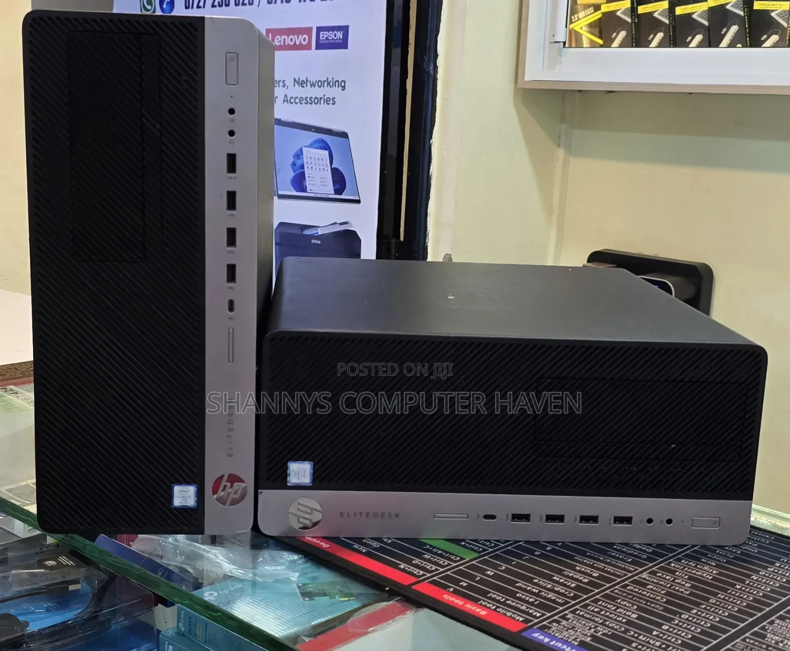 Desktop Computer HP EliteDesk 800 G3 8GB Intel Core i7 HDD 500GB