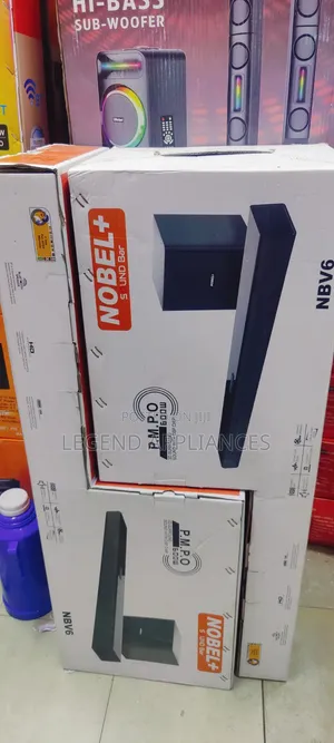 Nobel 600w Soundbar System, 2.1ch, Deep Bass Blast, Wireless Woofer