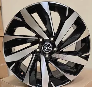 Size 18 Black Silver VW Rims (4pcs)