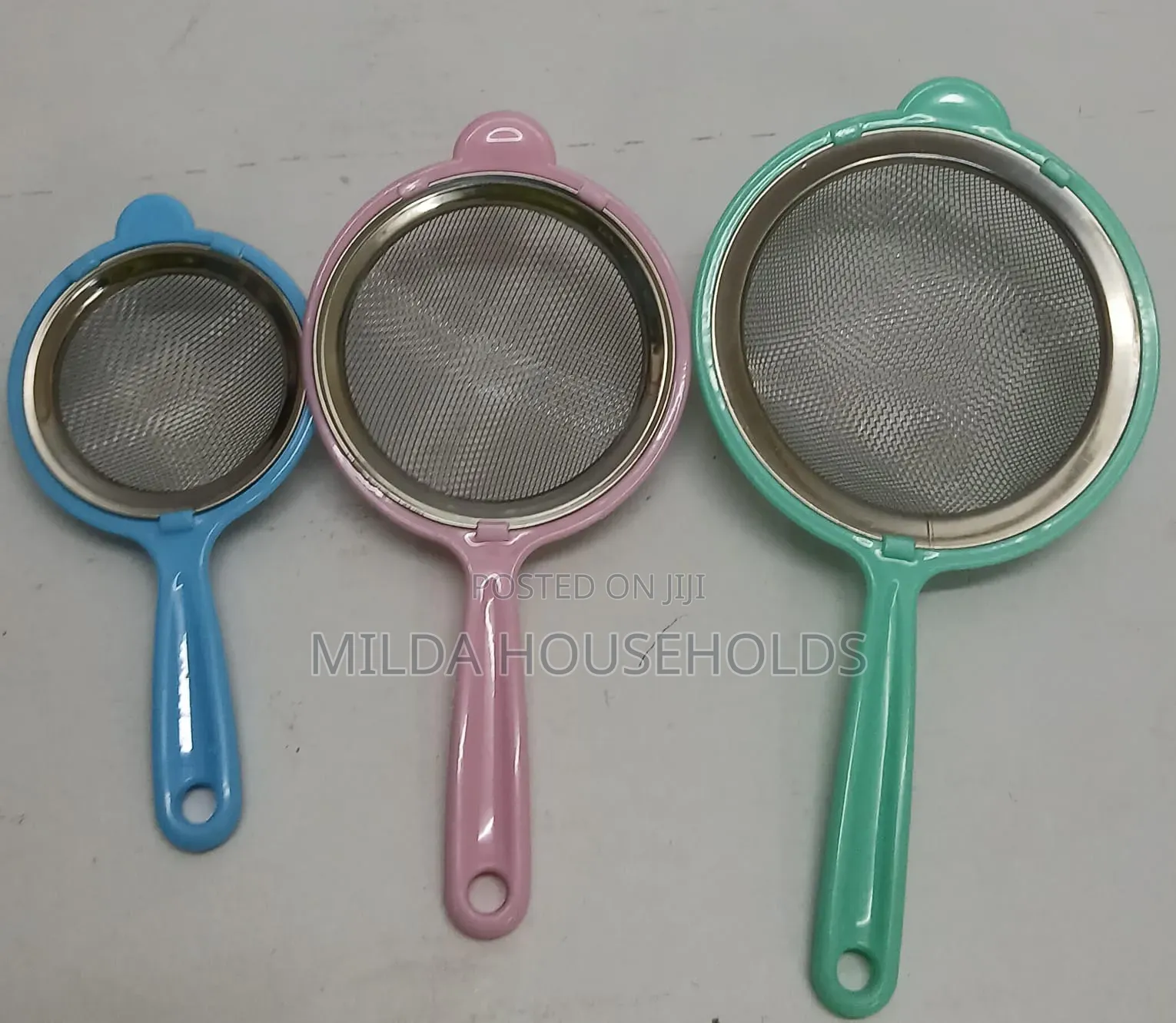 3 in 1 Coloured Metallic Sieve