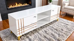4ft TV Stand With Storage Cabinets
