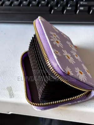 Purple Floral CardHolder