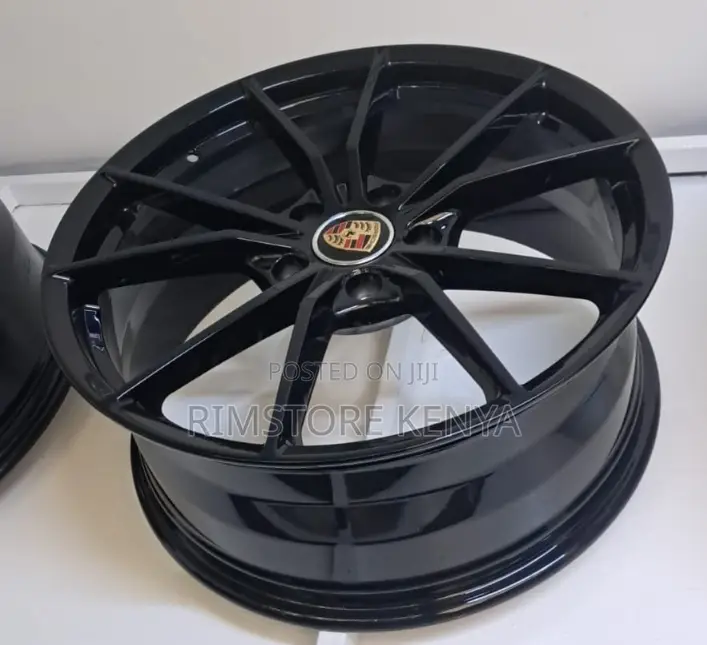 Size 20 Matt Black Porsche Cayenne Rims (4pcs)