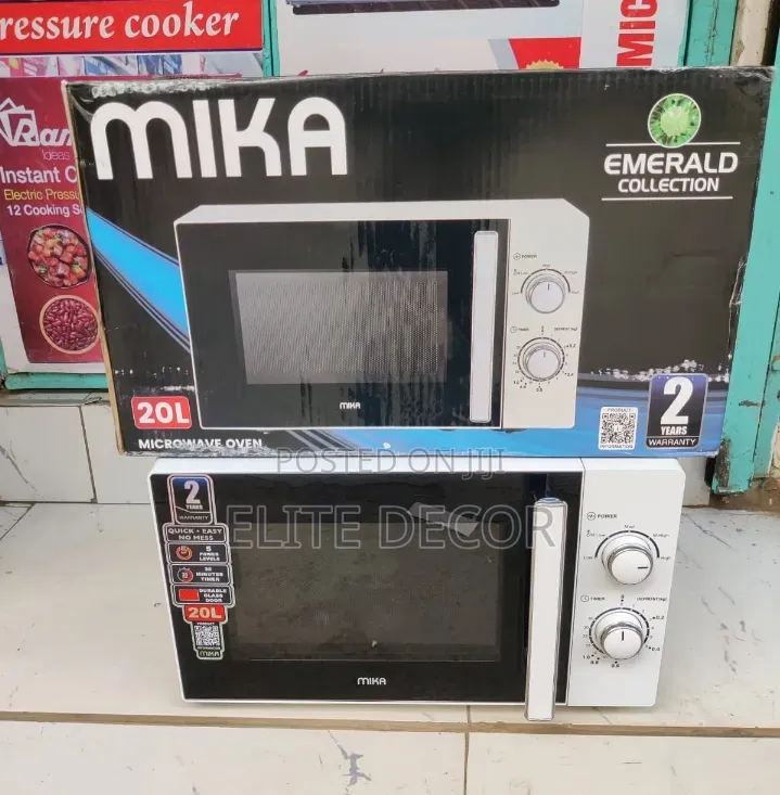 Mika 20L Manual Microwave Oven White – Affordable Durable