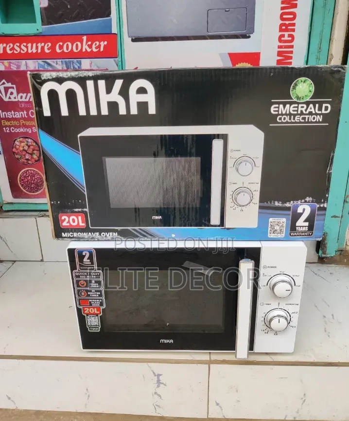 Mika 20L Manual Microwave Oven White – Affordable Durable
