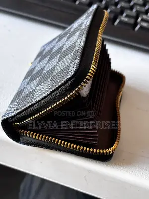 Blue Checkerboard Cardholder