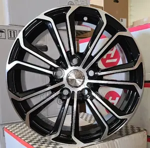 Size 16 Black Silver Premio Subaru Rims (4pcs)