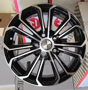 Size 16 Black Silver Premio Subaru Rims (4pcs)