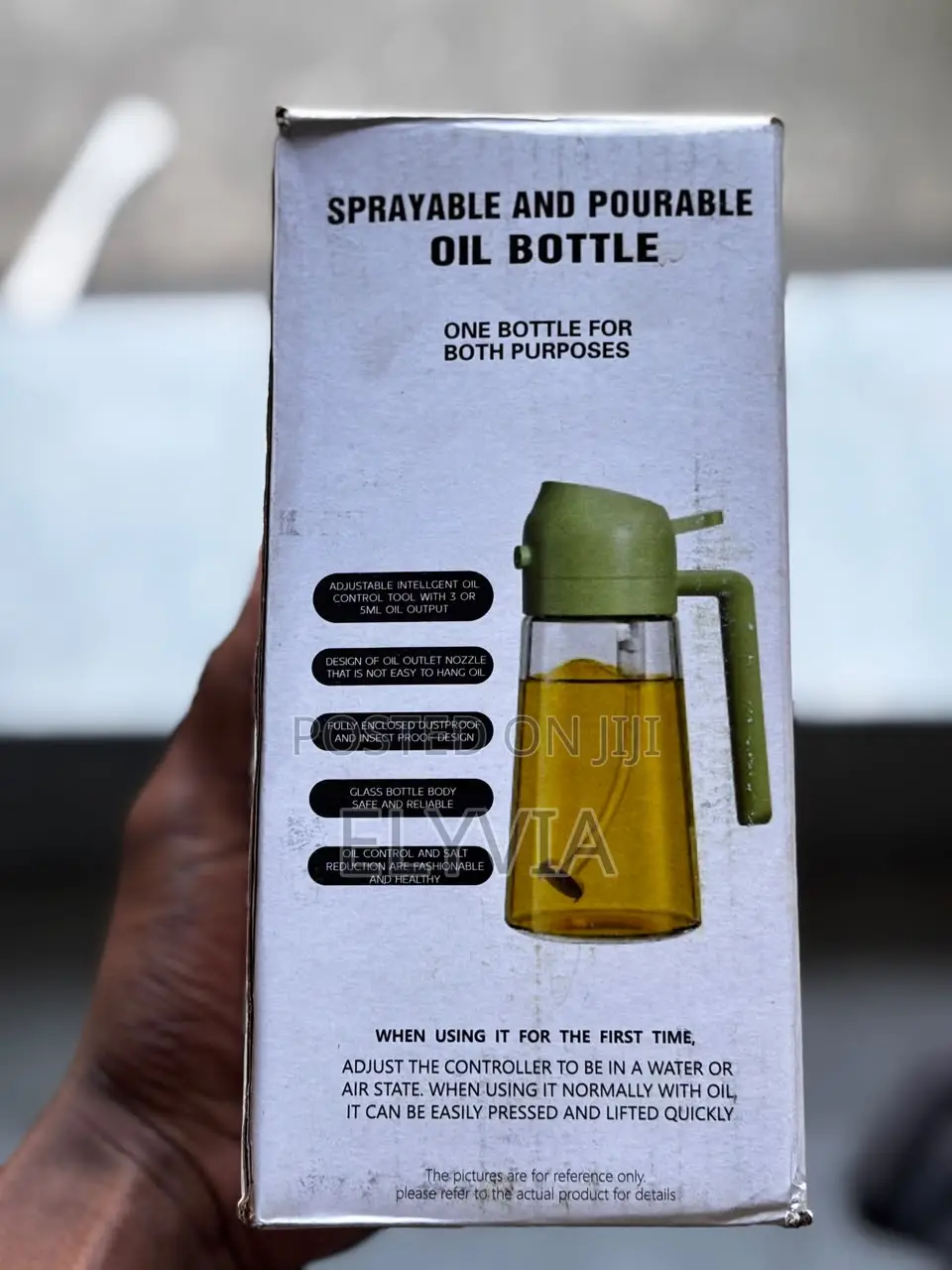 Dual-Function Glass Oil Sprayer Dispenser