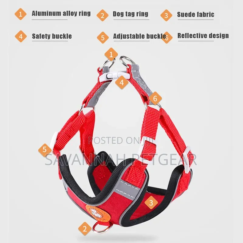 Choice Reflective Back Clip Dog Harness Leash