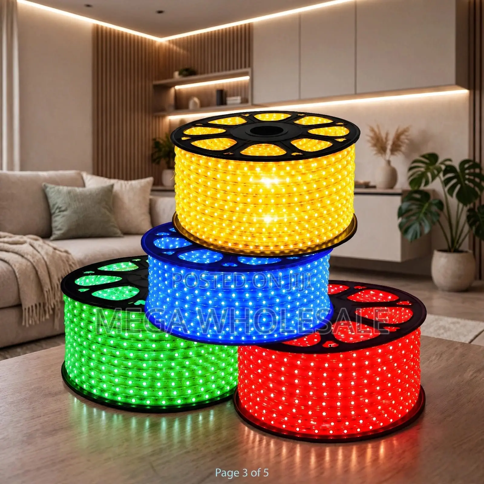 Electrical Safety 50Meter Outdoor Snake Light With Connector