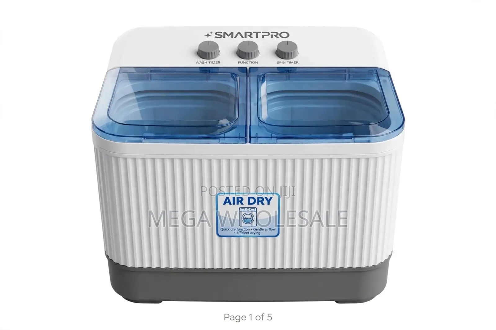 Semi Automatic Twin Tub Smartpro 10Kg Twin Tub Washing Machines