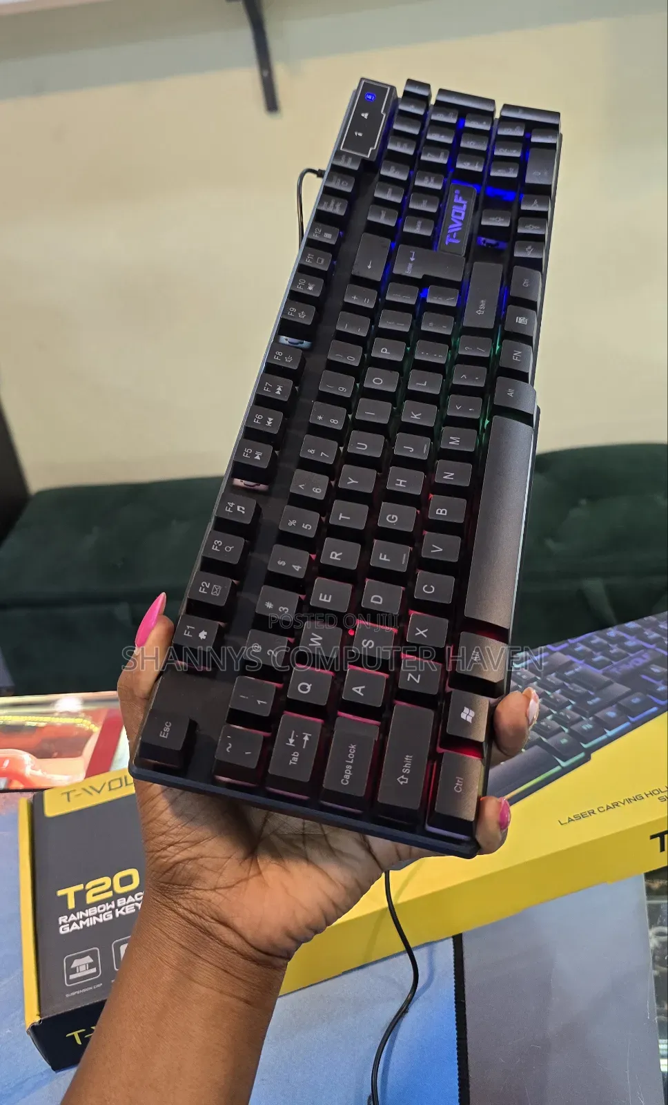 Twolf T20 Rainbow Backlit Gaming Keyboard