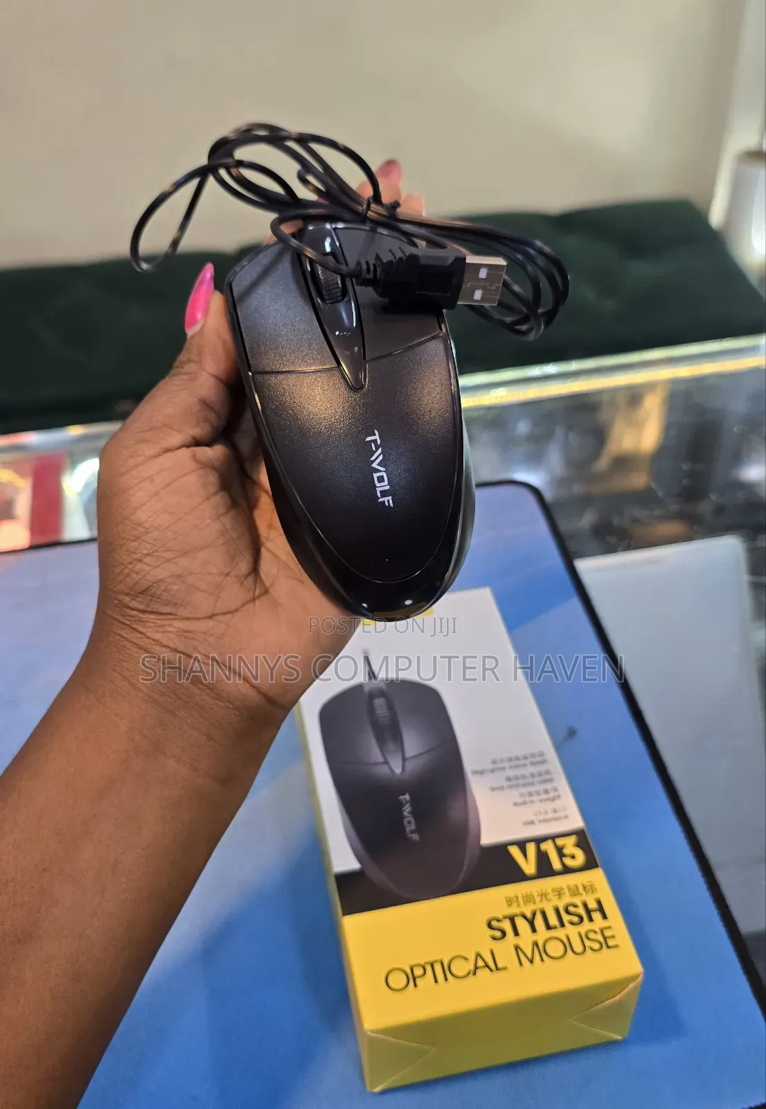 V13 Stylish Optical Wired Mouse