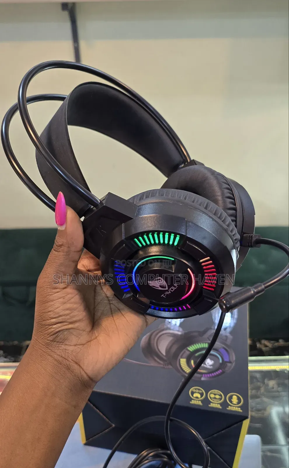Twolf H140 Head-Mounted Gaming Headset With Led