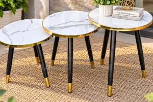 Modern 3-in-1 Executive Pure Marble Table