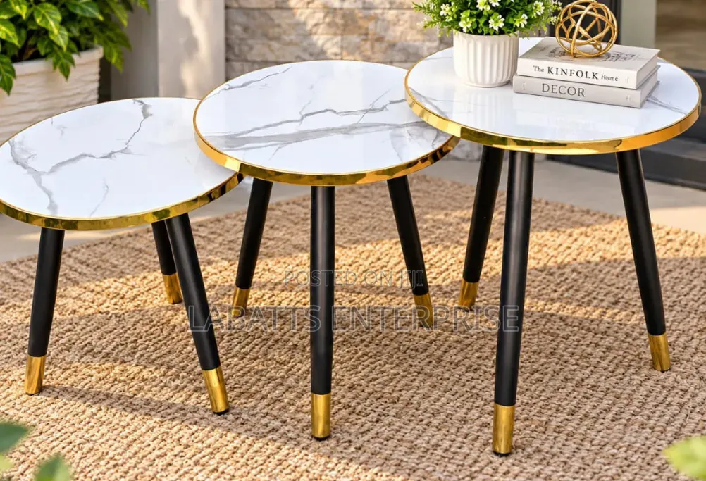Luxury 3-in-1 Executive Marble Table