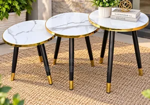 Luxury 3-in-1 Executive Marble Table