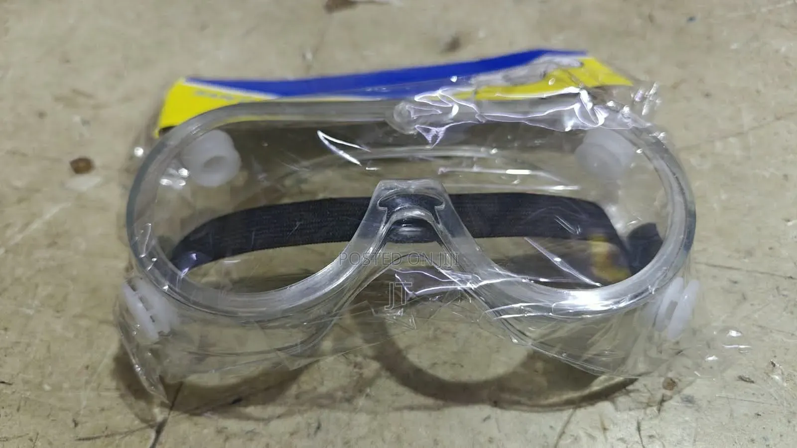 Clear Plastic Protective Safety Goggles With Valve