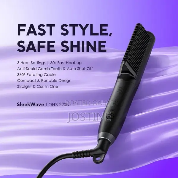 Oraimo SleekWave Hair Straightener Brush
