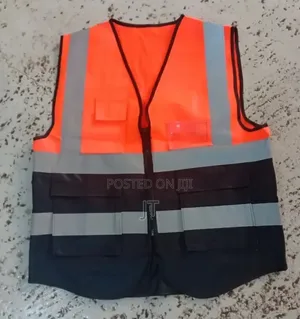 Executive Reflective Safety Vest With Silver Reflective Strips