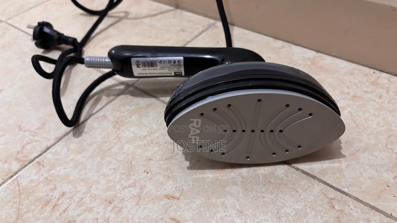 RAF Portable Travel Iron Box With Steam Non-Stick Soleplate