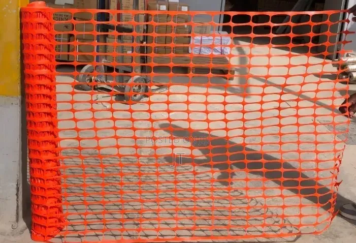 Orange Plastic Safety Barrier Mesh Fencing Roll