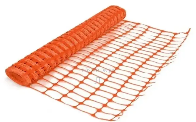 Orange Plastic Safety Barrier Mesh Fencing Roll