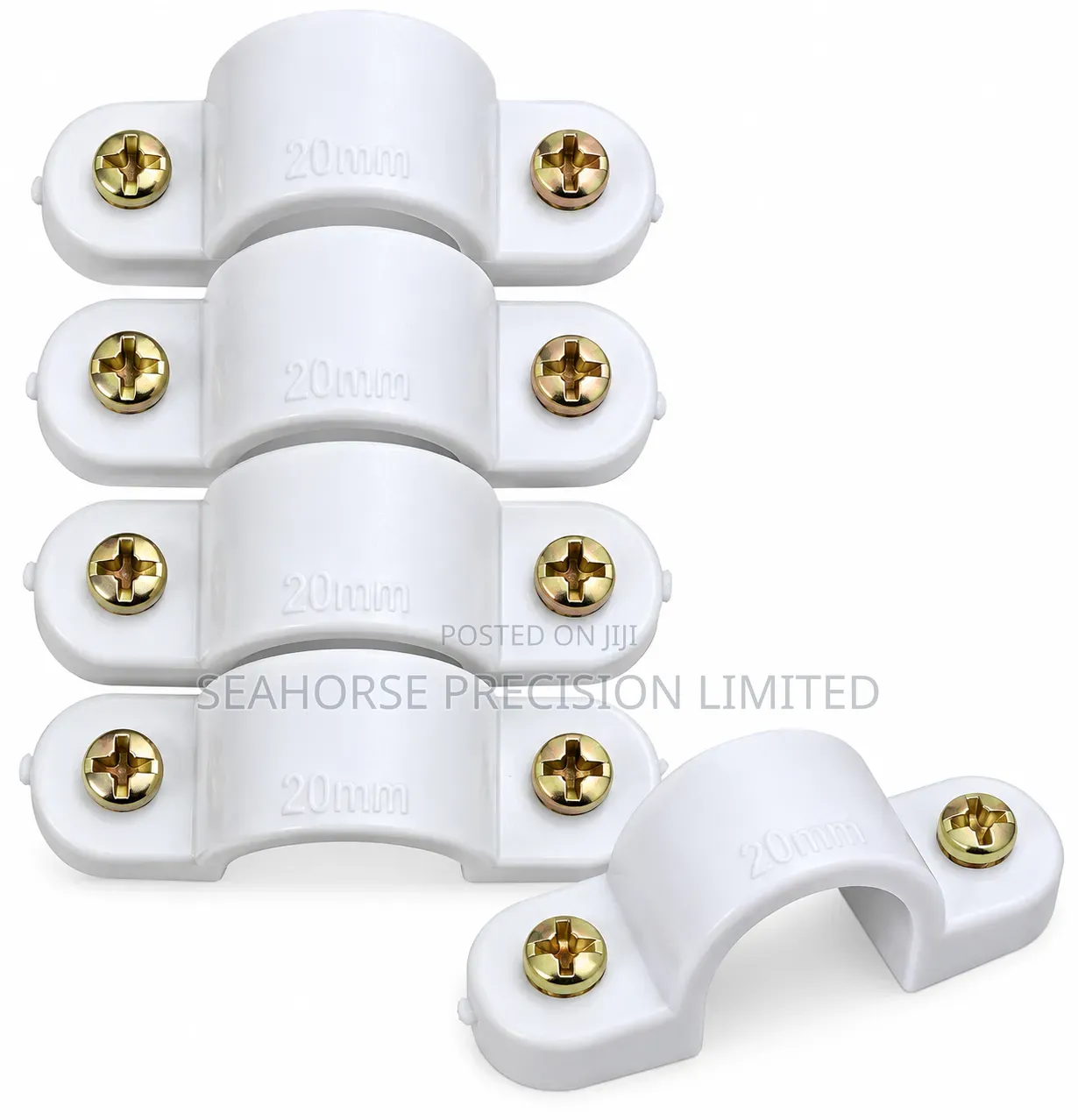 20mm Plastic Saddle Clips – PVC Conduit Clips
